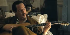 Django Reinhardt with Joko: "I loved working with this monkey! He's a great actor, really."